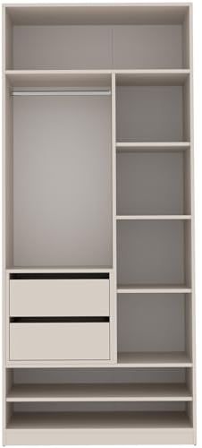 Marmex Meble Garderoben-Set TRES 13C offener Kleiderschrank mit Kleiderstange, 2 Schubladen