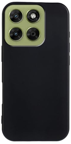 Wigento Stoßfeste Silikon Hülle für Motorola Moto G67 / Moto G77, Kamera Schutz, Kratzfest, präzise Aussparungen, Flexible Handyhülle (Schwarz)