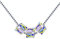 Unendlich U 925 Sterling Silber Damen Mädchen Kette 3 Swarovski Style Kristall Würfel-Anhänger Halskette Allergenfrei Weihnachtsgeschenke