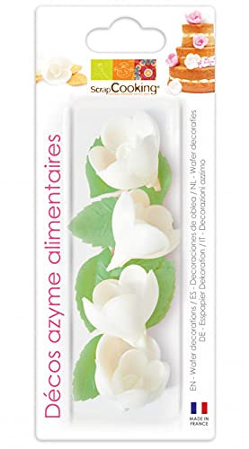 Scrapcooking 4 Roses Blanches - 5 g