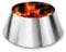 GRISUN Barbecue Whirlpool pour Weber Bouilloire de 55,9 cm et Smokey Mountain 22, accessoires de barbecue pour Big Green Egg, Kamado Joe, accessoire de barbecue au charbon de bois en acier inoxydable