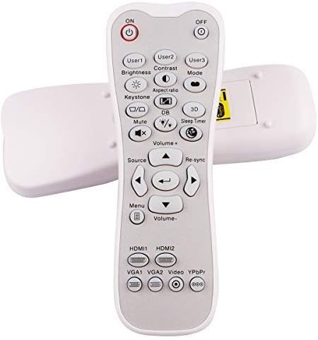 Aimdio Projector Remote Control for Optoma UHD40 H181X HD143X HD141X HD26 GT1080 GT1080E GT1070 GT1070X GT1070Xe DH1009 EH200ST X316 W316 S310E DX342 DW345 UHD65 HD29Darbee (with Backlight)