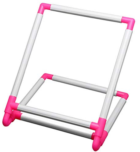 EXCEART PVC Cross Stitch Holder, Desktop Embroidery Stand with Clamp Design, Tabletop Stitching Frame for Needlework and Tapestry, Easy Assembly for Home Use