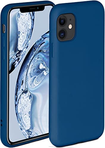 ONEFLOW Soft Case für iPhone 11 Hülle aus Silikon mit Kameraschutz, Silikonhülle mit erhöhtem Schutz fürs Display, Backcover Schutzhülle, weiche Handyhülle, Blau
