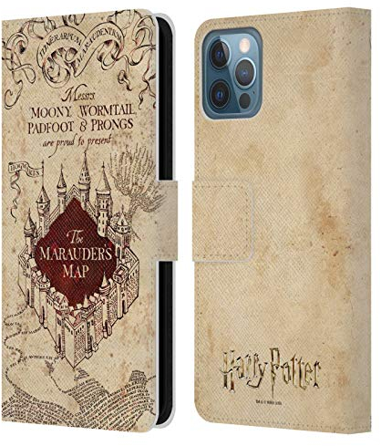 Head Case Designs Licenza Ufficiale Harry Potter The Marauder's Map Prisoner of Azkaban II Custodia Cover in Pelle a Portafoglio Compatibile con Apple iPhone 12 / iPhone 12 PRO