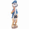 Aspinaworld Gartenfigur, Erdmännchen als Kapitän mit Pfeife, 65 cm, Figur für den Garten, wetterfeste Deko