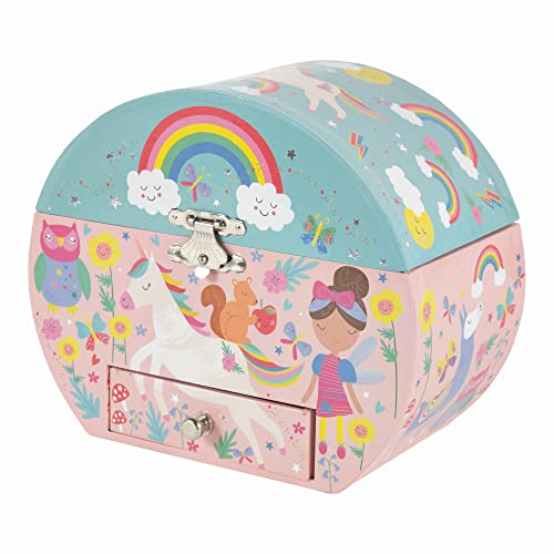 Floss & Rock 43P6388 Regenbogen-Feen-Spieluhr, ovale Form, Schmuck