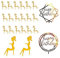 XHBTS 22 Stück Topper Torten High Heel Cupcake Topper Dame Silhouette Acryl Kuchendekoration Kuchen Aufsatz Topper Tortenstecker Deko für Hochzeit Engagement Hochzeitsfeier Geburtstagsfeier (Gold)
