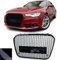 Waben Sport Kühlergrill ohne Emblem Schwarz Glanz für Audi A6 C7 4G 10-14