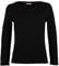 Girls Plain Tops Long Sleeve Basic Stretch Round Neck T-Shirt School Tee Top Black 11-12 Years