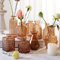 Lot de 10 petits vases en verre ambré pour décoration de table de confirmation, mariage, bureau, jardin, comme cadeau de pendaison de crémaillère, pour les amis et la famille