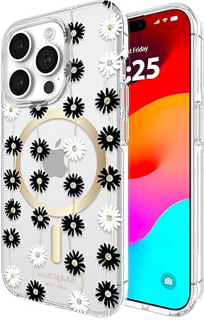 kate spade new york iPhone 15 Pro Case, Compatible with MagSafe - Daisy Chain