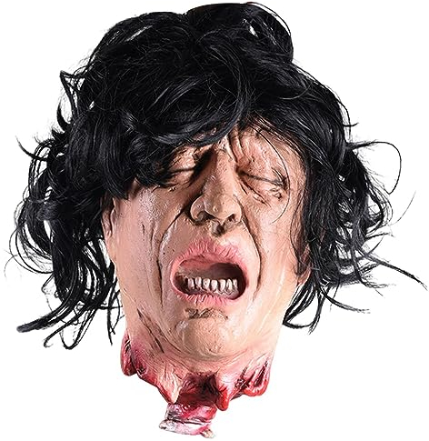 Halloween Requisiten Gruselige Hängende Abgetrennte Kopf Dekorationen, Halloween-Kopf-Requisite Realistischer Gruseliger, Abgetrennter Kopf Blutiger Abgeschnittener Kopf Lebensgroß Für Spukhäuser, Höf
