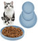 CAUTIOUS 3pcs Silikon Futternapf für Katzen Futterschale Flach Futterschale Cat Bowls Set Katzenfutternapf Futterschale Trinkschale Tiernäpfe für Trockenfutter und Nassfutter(blau)