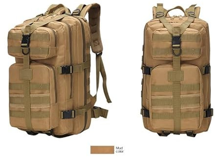 AllGo Outdoors Taktischer Assault Bugout Rucksack, 35 l, Molle-Tasche, Coyote Braun, 35L, 35 Liter