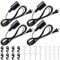 4 Pcs E27 Lampenfassung Mit Schalter, Lampenfassung Für Flaschen E27, Lampenfassung E27 Mit 6m Kabel, E27 Fassung Lampenfassung Mit Kabel Fassung Für Büro Küche Wohnzimmer Kinderzimmer （Schwarz）