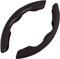Auto Lenkradbezug Für Mini Cooper S JCW One F54 F55 F56 F60 R60 R61, Segmentierter Lenkrad Wrap Anti-Rutsch Lenkradbezug Auto Zubehör,A-Black