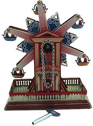 Cabilock Spielzeuge 435 Blechspielzeug Retro Rotierendes Riesenrad Metall Requisiten Geschenkspielzeug