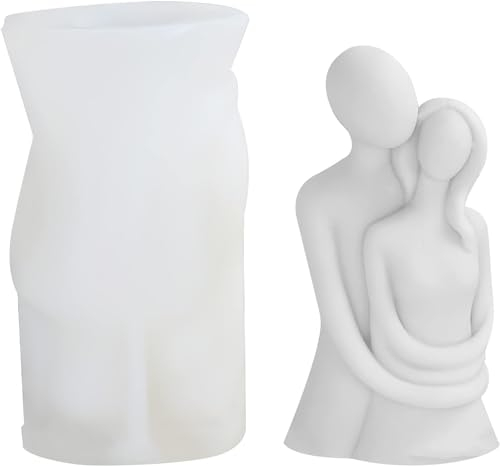 BRISKORE Molde de vela 3D, forma de silicona, forma de vela, cuerpo, pareja, abrazos, moldes de vela, hechos a mano, fabricación de velas de silicona, para adornos hechos a mano, velas perfumadas,