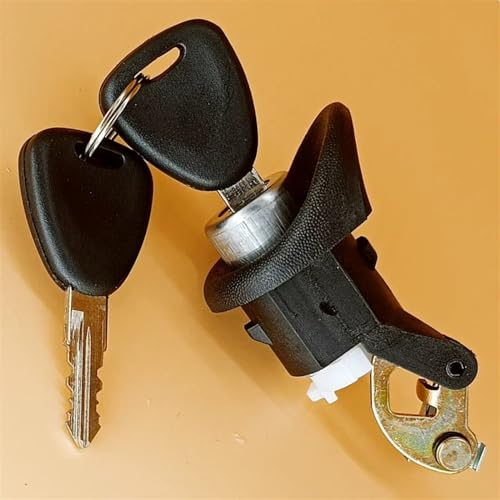 PSRRGZTM Heckklappe Türschloss Kompatibel Mit TWINGO Für Dacia Für Logan Für SANDERO Auto Heckklappe Stamm Deckel Schließzylinder W/SCHLÜSSEL 7701367940 6001551102