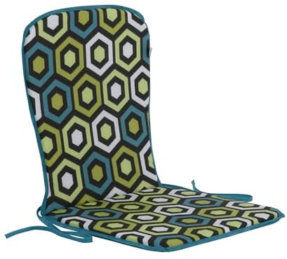 PATIO Stuhlauflage Niedriglehner 74 x 38 cm Sam Monoblock Auflage Sitzkissen mit Schnüren Indoor & Outdoor Wendekissen