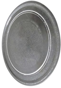 AGONEIR Mikrowellenteller, 245 mm/255 mm, passend für Mikrowellen-Drehteller, Glas-Tablett, kratzfeste Platte, Glasplatte, Drehteller, Küchengeräte