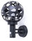 GLOBO LED Aussenlampe mit Bewegungsmelder anthrazit Wandlampe mit Bewegungsmelder Außen Wandleuchte Kugel, im Loch-Design, 1x Filament LED warmweiß Edelstahl ALU, H 32,7 cm