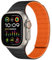 Amizee Kompatibel mit Apple Watch Armband 49mm 46mm 45mm 44mm 42mm 41mm 40mm 38mm, Silikon Magnetisch Sport Loop Armband für iWatch Ultra 2/Ultra Serie 10 9 8 7 SE 6 5 4 (49/46/45/44/42, Schwarz/OG)