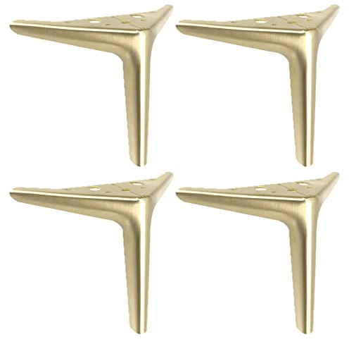 TEmkin Furniture Legs 4 Pcs Furniture Legs,Metal Table Legs,Furniture Feet,Furniture Replacement Legs,for Coffee Tables,Sofas,Beds,Cabinets,Desks,Dining Tables,Bronze-15cm (Bronze 19cm(7.5in))