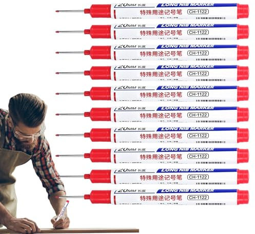 Deep Marker | Waterproof Construction Paint Markers, Machinist Tools, Metal Marking, Metal Markers, Deep Marking For Carpenters, Builders, Construction, Bathroom