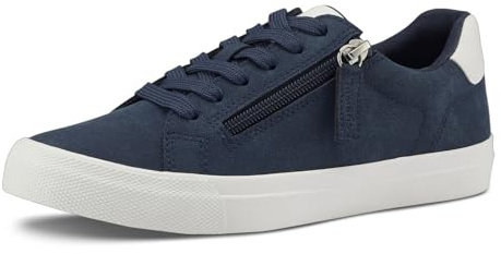 Tamaris Damen Klassische Ballerinas, Frauen Flats,Comfort Lining,TOUCHit-Fußbett,Slip-ons,klassisch elegant,Ballerinen,Navy,41 EU