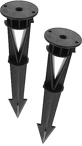 INOOMP 2stücke Erdspieße Für Led-gartenlampen Kunststoff Windbeständig Installieren Für Außenbereich Gartenzubehör Bodenbefestigung