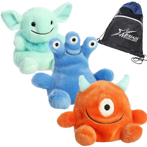 Aurora World Monsters Palm Pals: Gribble Goblin, Oggy Monster, Zeke Monster