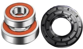 WOFMCKXU Joint d'eau (37 * 76 * 9.5 * 12) + roulements 2 pièces (6305 6036), pièces de Bague d'étanchéité for Joint d'huile, Compatible avec LG, Machine à Laver à Tambour