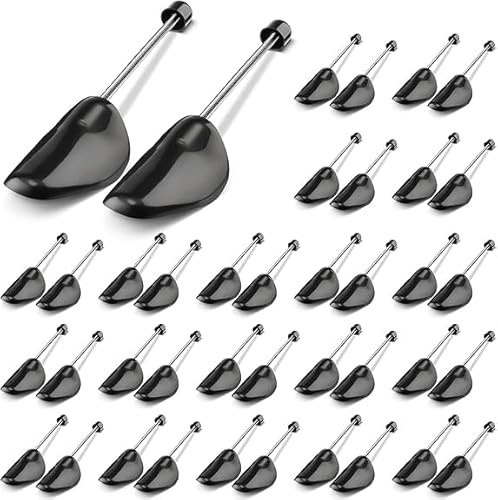 RETZLA 20 Pairs Spring Shoe Tree Stretcher, 33 cm/13 Inches Plastic Shoe Trees for Men's Shoes Size UK 4-13, Ideal for Maintaining and Shaping Footwear