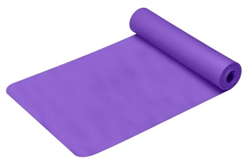 Yogamatte 173 x 58 x 0.4 cm Gymnastikmatte Sportmatte Rutschfest EVA Fitnessmatte Trainingsmatte Sport Turn Matten Pilates Matte für Yoga Pilates Training Gym (Lila)