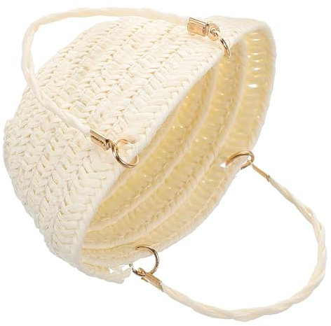 Alasum Miniatur Handgewebte Strohtasche Für Puppenhaus Zubehör Handgefertigte Mini Einkaufstasche Für Puppen Für Dekoration Und Aufbewahrung Boho Stil Mini Handtasche Für Puppen