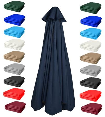 KDQRMVV Replacement cantilever parasol canopy 6/8 arm 2m/2.7m/3.5m replacement parasol canopy