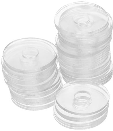 HOMOBABE 50Piezas Arandelas Planas Transparentes de Vinilo para Reemplazo de Tornillos Juntas de Ducha y Reparación de Equipos