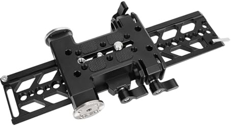 predolo Plate Base Plate Video Camcorder Camera Accessories with 15mm Double Rod Hole Bottom Mount Quick Install Baseplate