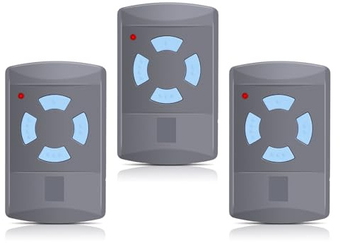 3 pezzi di ricambio per porta del garage Hörmann hsm4-868, telecomando 868,3 MHz, 4 canali, compatibile con Hörmann HSM4-868 HSE2-868 HS4-868, Hörmann Blue Buttons