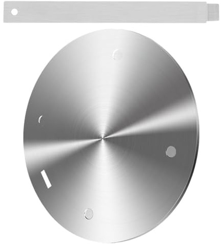 GAROZATION Plaque de Guidage Thermique à Induction en Acier Inoxydable 160 Mm X 3,4 Mm, Disque Convertisseur de Chaleur pour Cuisinière à Gaz et Plaque de Cuisson à Induction, Adaptateur