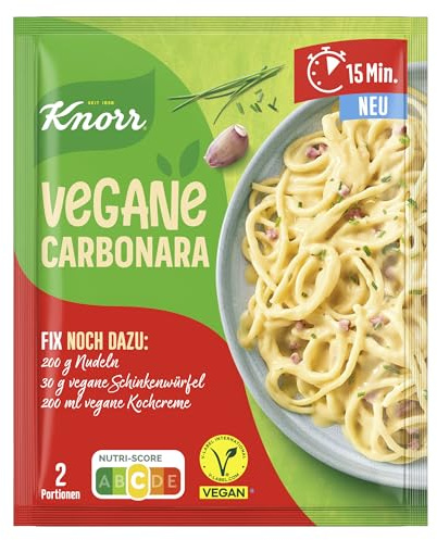 Knorr Vegane Carbonara Fix, für eine leckere vegane Pasta 2 Portionen