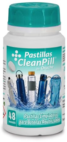 Cleaning Tablets for Reusable Bottles and Thermos (48 Count - 160g) | Effervescent Tablets for Deep Cleaning and Odour Elimination