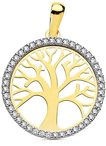Inmaculada Romero IR Pendentif Arbre de vie en or 18 carats, multipierres, 20 mm.