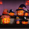 JOYIN 6 Stück leuchtende Halloween Kürbislaterne Deko Kürbis aus Schaumstoff Halloween Dekoration Requisiten