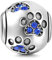 Hundepfötchen-Anhänger, aus 925er-Sterlingsilber, Tieranhänger, Geburtstagsanhänger, für Pandora-Bettelarmbänder blau
