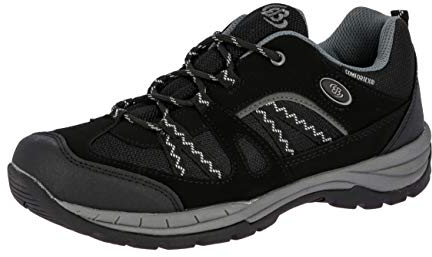 Brütting Herren Fresno Trekking-& Wanderhalbschuhe, Schwarz Grau, 43 EU