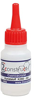 Sekundenkleber Kunststoff K 280 - NV, niederviskos/dünnflüssig 50g Flasche
