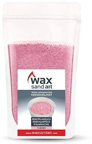 Kerzenwelt Kerzensand 500 Gramm ohne Duft (Ink. Dochte) (Flieder)
